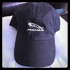 SOLD- Jaguar Black twill cap - adjustable